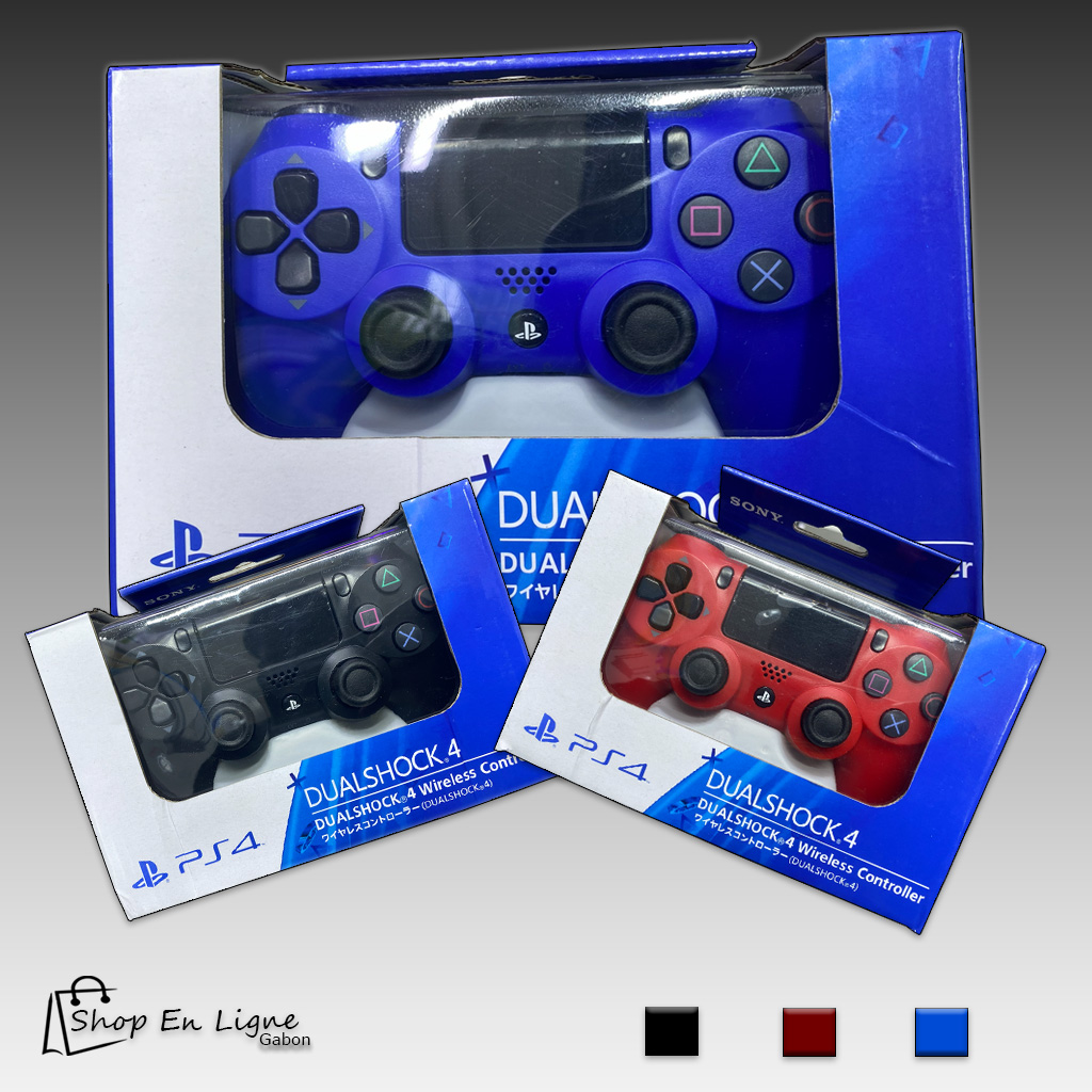 Manette sans fil DualShock 4 officielle pour console Sony PlayStation 4 dans son emballage d'origine.