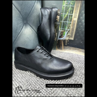 Chaussures Derby Homme Noires – Élégance & Confort Quotidien